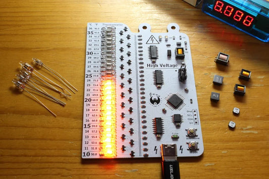 Juno Neon Thermometer DIY Soldering Project Kit